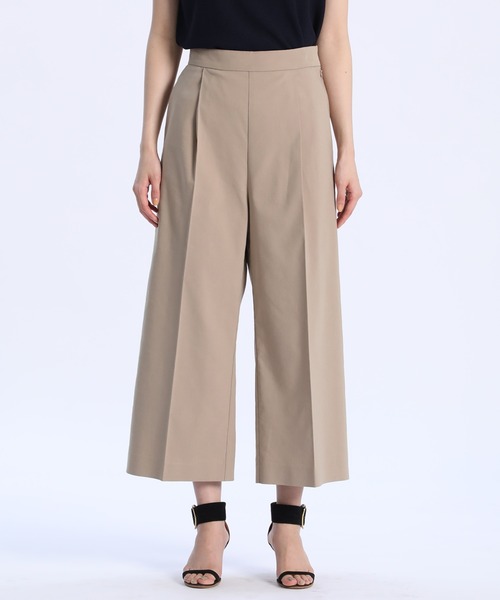 INED（イネド）の「セミワイドタックワイドパンツ（その他パンツ・レディース・ブラック/ベージュ/カーキ・9号/7号/5号/11号）」の4枚目の写真