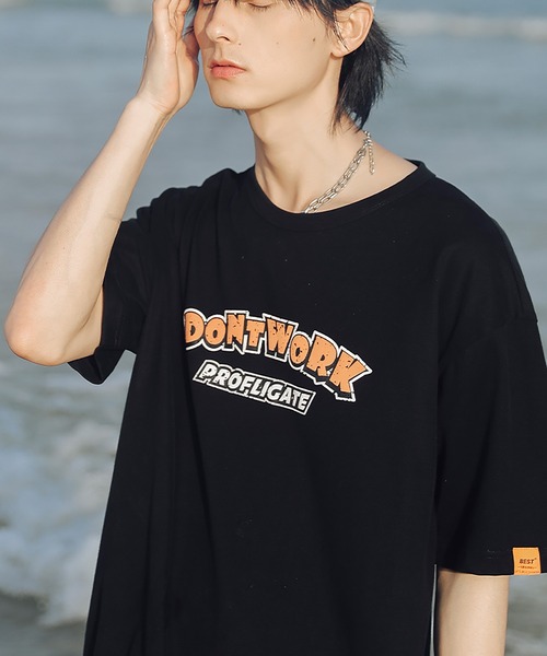 HOOK（フック）の「HOOK- アメカジロゴプリント半袖tシャツ (SS)（Tシャツ/カットソー・メンズ・ホワイト/ブラック/ブルー/グリーン・M/L/XL/XXL/S）」の15枚目の写真