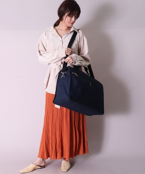 anello（アネロ）の「(LF)【anello】10ポケット/35L 2WAY 大容量 ボストンバック（ボストンバッグ・レディース・ベージュ/グレイッシュベージュ/ブラック/ネイビー/ダークブラック/ブラック系/ネイビー系・ONE SIZE）」の9枚目の写真