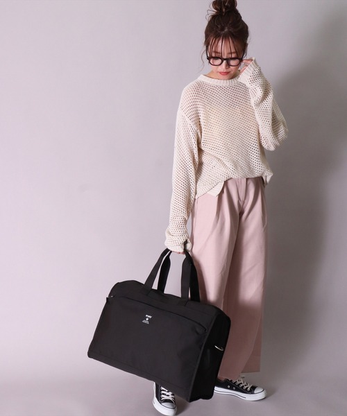 anello（アネロ）の「(LF)【anello】10ポケット/35L 2WAY 大容量 ボストンバック（ボストンバッグ・レディース・ベージュ/グレイッシュベージュ/ブラック/ネイビー/ダークブラック/ブラック系/ネイビー系・ONE SIZE）」の20枚目の写真