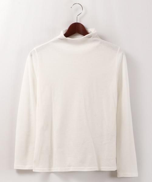 BRODIAEA（ブローディア）の「BRODIAEA UVカット/コスメプラス ボトルネック（Tシャツ/カットソー・レディース・ブラック/ベージュ/ネイビー/オフホワイト/ターコイズブルー/ライム/シルバーグレー・M/L）」の8枚目の写真