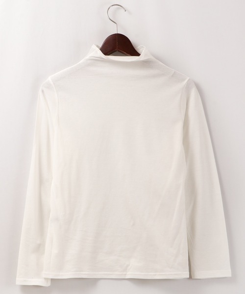 BRODIAEA（ブローディア）の「BRODIAEA UVカット/コスメプラス ボトルネック（Tシャツ/カットソー・レディース・ブラック/ベージュ/ネイビー/オフホワイト/ターコイズブルー/ライム/シルバーグレー・M/L）」の9枚目の写真