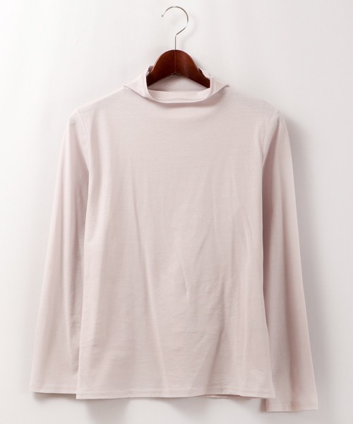 BRODIAEA（ブローディア）の「BRODIAEA UVカット/コスメプラス ボトルネック（Tシャツ/カットソー・レディース・ブラック/ベージュ/ネイビー/オフホワイト/ターコイズブルー/ライム/シルバーグレー・M/L）」の19枚目の写真