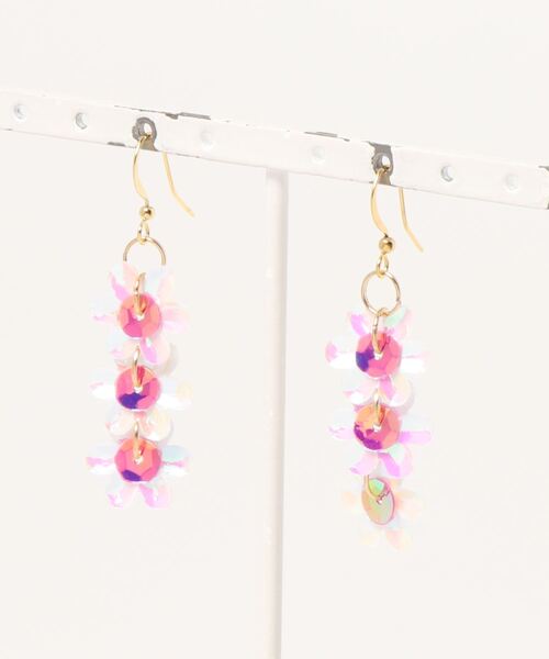 tone（トーン）の「【LoveAmooN】 flower flower flower(MA)（ピアス（両耳用）・レディース・ホワイト/パープル/ピンク/その他・FREE）」の2枚目の写真