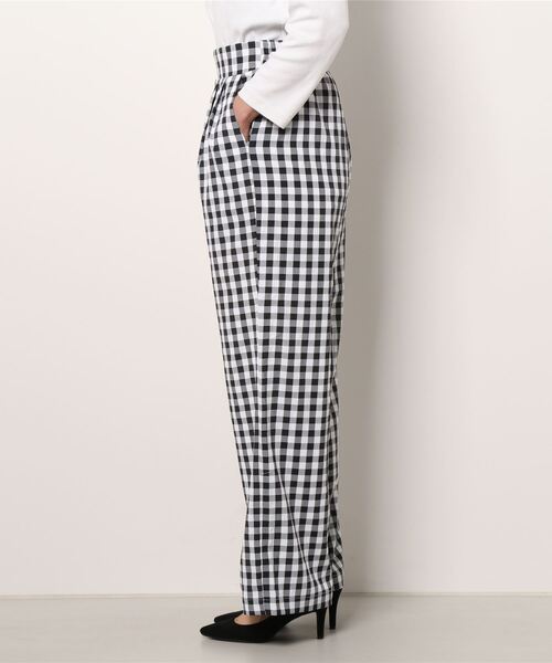 ＪＵＧＬＡＮＳ（ユグランス）の「☆ 一枚持っておけば間違いナシ。ギンガムチェックストレートパンツ　30502H234（その他パンツ・レディース・グリーン/ブラック/テラコッタ・FREE）」の4枚目の写真