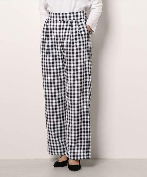 ＪＵＧＬＡＮＳ（ユグランス）の「☆ 一枚持っておけば間違いナシ。ギンガムチェックストレートパンツ　30502H234（その他パンツ・レディース・グリーン/ブラック/テラコッタ・FREE）」の10枚目の写真