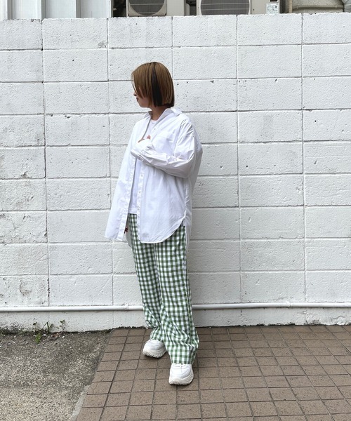 ＪＵＧＬＡＮＳ（ユグランス）の「☆ 一枚持っておけば間違いナシ。ギンガムチェックストレートパンツ　30502H234（その他パンツ・レディース・グリーン/ブラック/テラコッタ・FREE）」の16枚目の写真