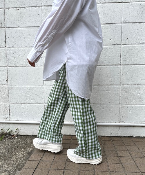 ＪＵＧＬＡＮＳ（ユグランス）の「☆ 一枚持っておけば間違いナシ。ギンガムチェックストレートパンツ　30502H234（その他パンツ・レディース・グリーン/ブラック/テラコッタ・FREE）」の18枚目の写真