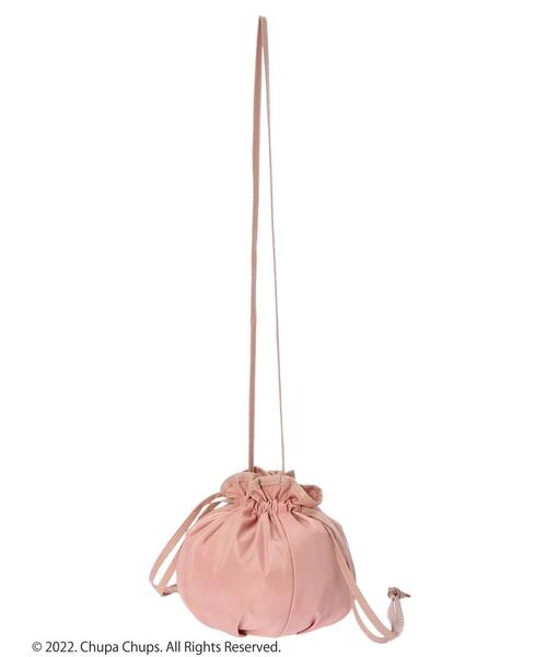 earth music&ecology(アースミュージックアンドエコロジー)の「Chupa Chups 巾着ショルダーバッグ(トートバッグ・レディース・ピンク/ブルーグレー/ライトイエロー・FREE)」の5枚目の写真