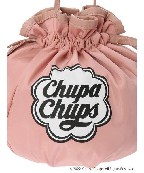 earth music&ecology(アースミュージックアンドエコロジー)の「Chupa Chups 巾着ショルダーバッグ(トートバッグ・レディース・ピンク/ブルーグレー/ライトイエロー・FREE)」の9枚目の写真