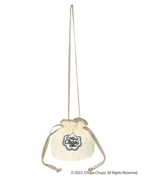 earth music&ecology(アースミュージックアンドエコロジー)の「Chupa Chups 巾着ショルダーバッグ(トートバッグ・レディース・ピンク/ブルーグレー/ライトイエロー・FREE)」の7枚目の写真
