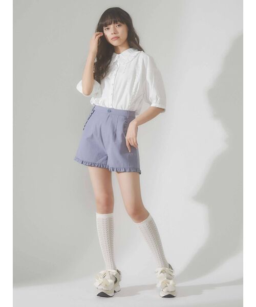 merry jenny（メリージェニー）の「フリルチノショートパンツ