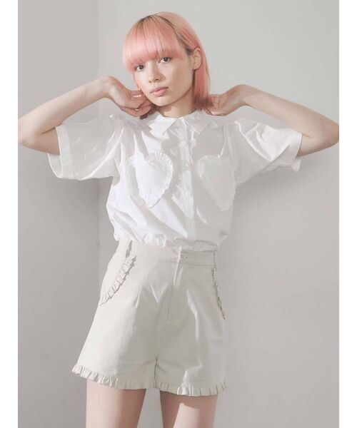 merry jenny（メリージェニー）の「フリルチノショートパンツ（その他パンツ・レディース・アイボリー/ブラック/ブルー・FREE）」の17枚目の写真