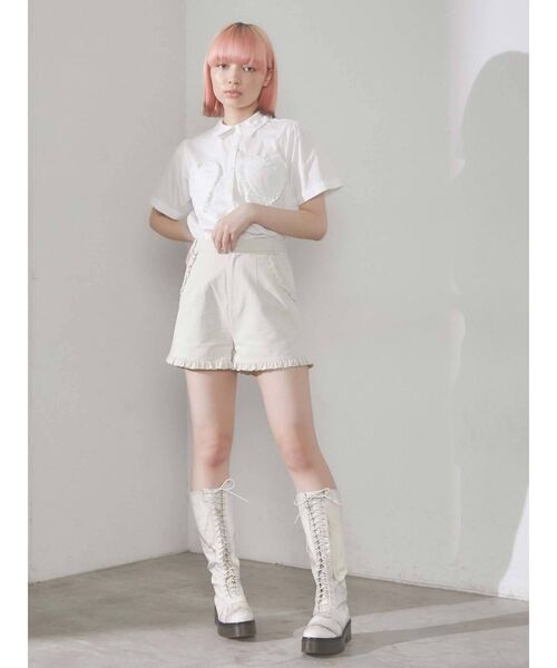 merry jenny（メリージェニー）の「フリルチノショートパンツ（その他パンツ・レディース・アイボリー/ブラック/ブルー・FREE）」の20枚目の写真