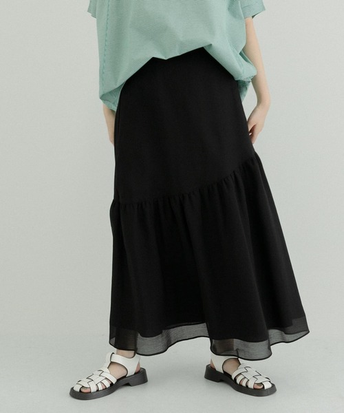 LAATO（ラート）の「MERMAID SHEER SKIRT（スカート・レディース・ブラック/ブルー・FREE）」の3枚目の写真