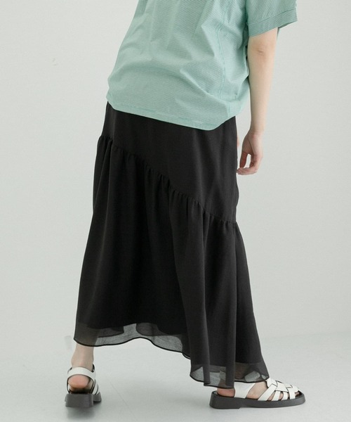 LAATO（ラート）の「MERMAID SHEER SKIRT（スカート・レディース・ブラック/ブルー・FREE）」の5枚目の写真