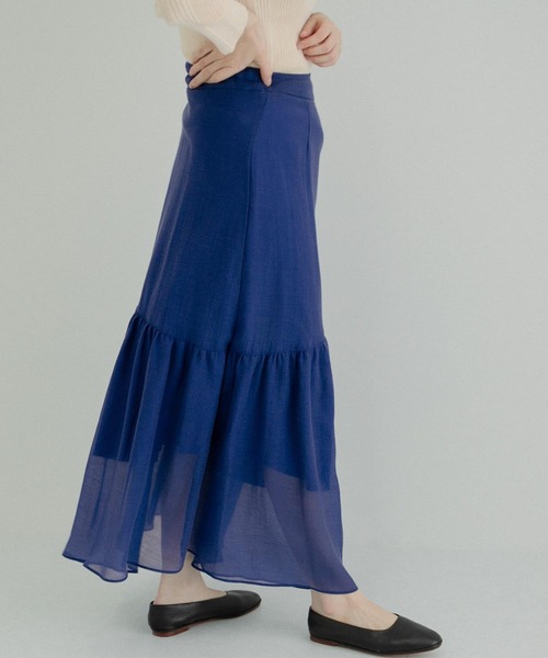 LAATO（ラート）の「MERMAID SHEER SKIRT（スカート・レディース・ブラック/ブルー・FREE）」の10枚目の写真