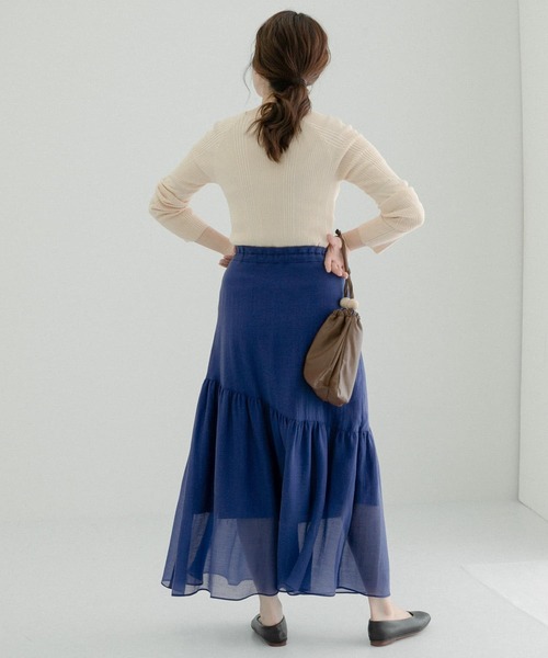 LAATO（ラート）の「MERMAID SHEER SKIRT（スカート・レディース・ブラック/ブルー・FREE）」の14枚目の写真