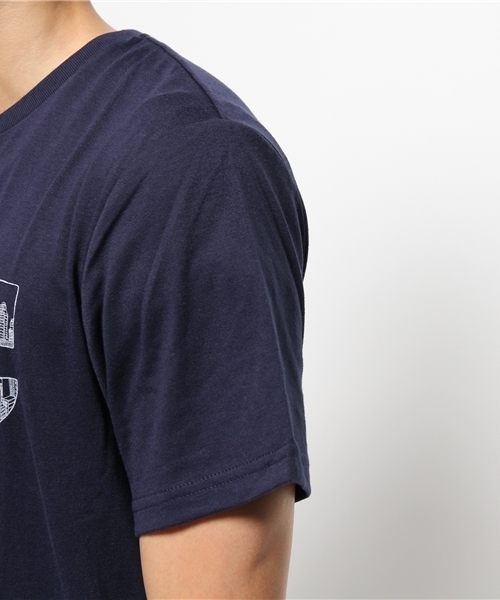 WEGO（ウィゴー）の「WEGO/モチーフパターンロゴTシャツ（Tシャツ/カットソー・メンズ・ネイビー/ホワイト・MEDIUM/LARGE）」の8枚目の写真