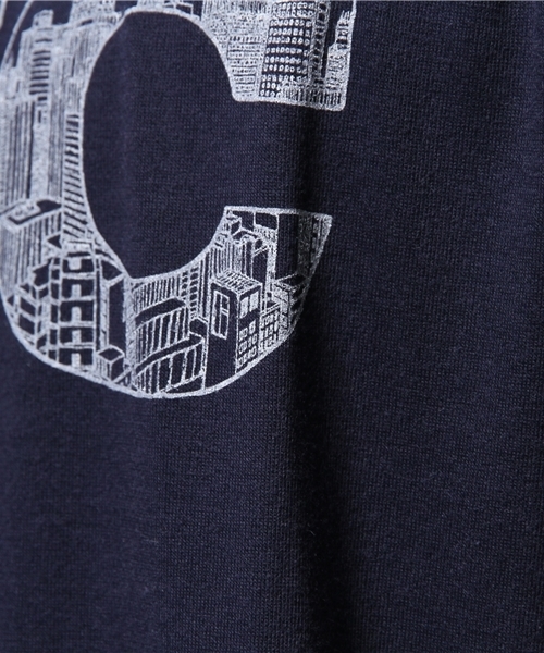 WEGO（ウィゴー）の「WEGO/モチーフパターンロゴTシャツ（Tシャツ/カットソー・メンズ・ネイビー/ホワイト・MEDIUM/LARGE）」の11枚目の写真