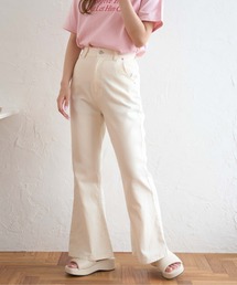 WEGO | WEGO/バックスリットカラーフレアパンツ(デニムパンツ)