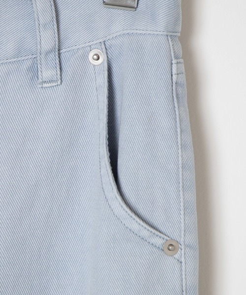 WEGO(ウィゴー)の「WEGO/バックスリットカラーフレアパンツ(デニムパンツ・レディース・サックスブルー/ライトパープル/オフホワイト・SMALL/MEDIUM)」の15枚目の写真