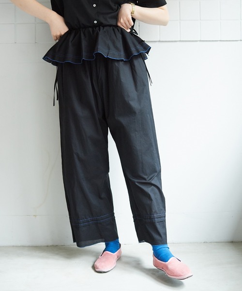bulle de savon(ビュルデサボン)の「●handkerchief パンツ(その他パンツ・レディース・ホワイト/ブラック・FREE)」の2枚目の写真