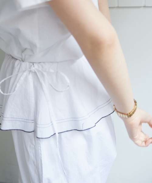 bulle de savon(ビュルデサボン)の「●handkerchief パンツ(その他パンツ・レディース・ホワイト/ブラック・FREE)」の7枚目の写真