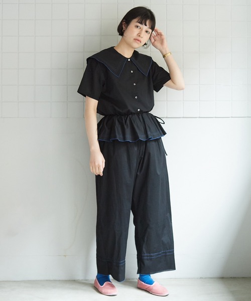bulle de savon(ビュルデサボン)の「●handkerchief パンツ(その他パンツ・レディース・ホワイト/ブラック・FREE)」の8枚目の写真