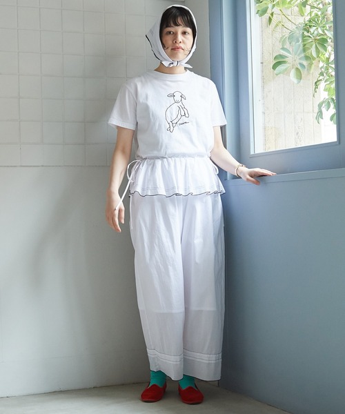 bulle de savon(ビュルデサボン)の「●handkerchief パンツ(その他パンツ・レディース・ホワイト/ブラック・FREE)」の5枚目の写真