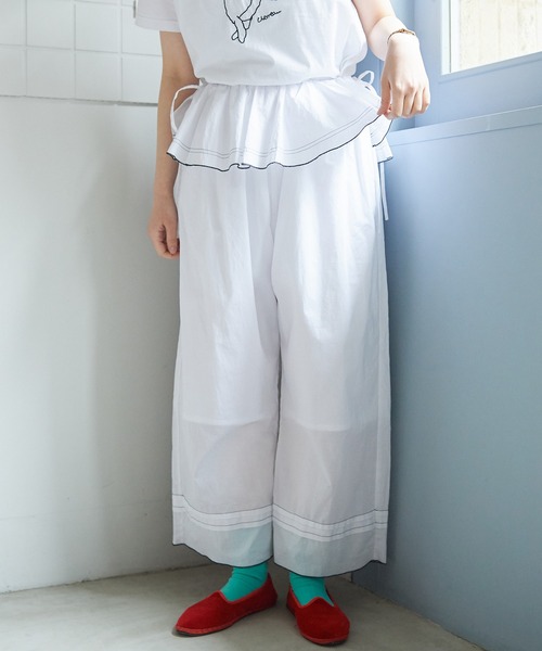 bulle de savon(ビュルデサボン)の「●handkerchief パンツ(その他パンツ・レディース・ホワイト/ブラック・FREE)」の17枚目の写真