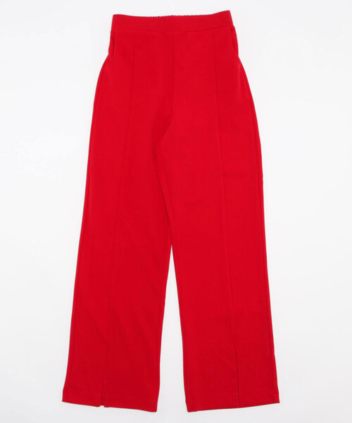 MLI'A（エムリア）の「フロントスリットカットパンツ（その他パンツ・レディース・ブラック/グリーン/ライトベージュ/ブラウン/レッド・FREE）」の5枚目の写真