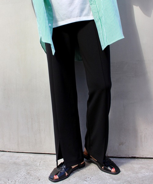 MLI'A（エムリア）の「フロントスリットカットパンツ（その他パンツ・レディース・ブラック/グリーン/ライトベージュ/ブラウン/レッド・FREE）」の10枚目の写真