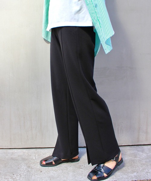 MLI'A（エムリア）の「フロントスリットカットパンツ（その他パンツ・レディース・ブラック/グリーン/ライトベージュ/ブラウン/レッド・FREE）」の13枚目の写真