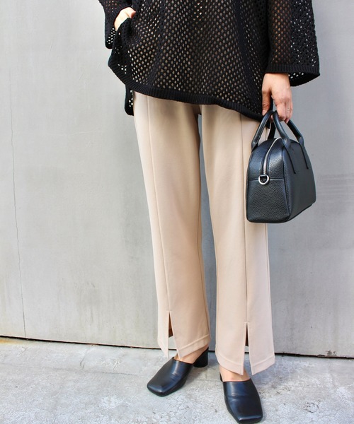 MLI'A（エムリア）の「フロントスリットカットパンツ（その他パンツ・レディース・ブラック/グリーン/ライトベージュ/ブラウン/レッド・FREE）」の22枚目の写真