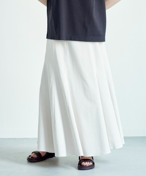 N.O.R.C（ノーク）の「リネンツイルマーメードスカート（スカート・レディース・ブラウン/アイボリー/ピンク・S/M）」の4枚目の写真