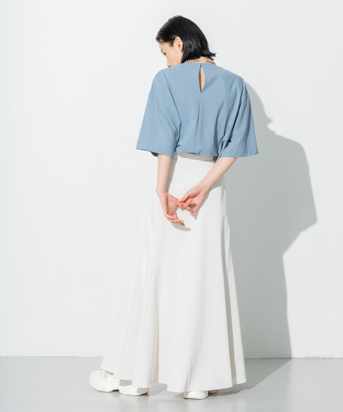 N.O.R.C（ノーク）の「リネンツイルマーメードスカート（スカート・レディース・ブラウン/アイボリー/ピンク・S/M）」の8枚目の写真