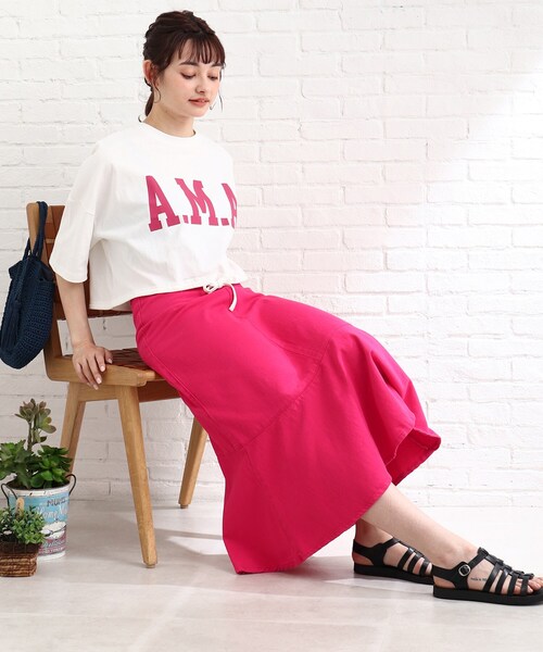 Cutie Blonde(キューティーブロンド)の「◆【S-L】デニムマーメイドスカート(スカート・レディース・ピンク系/サックスブルー/ネイビー・01/02/03)」の13枚目の写真