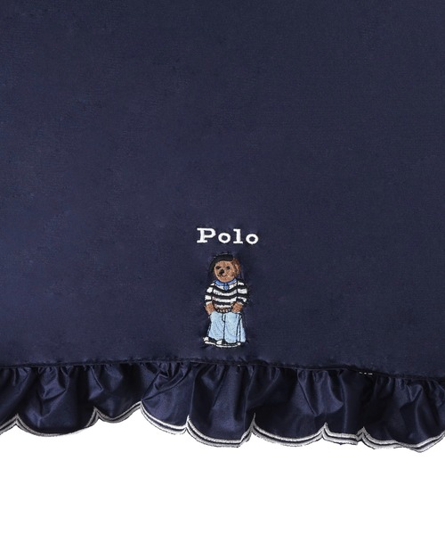 POLO RALPH LAUREN（ポロ ラルフ ローレン）の「【WEB限定】 遮光 晴雨兼用日傘　スカラフリル ワンポイント POLO BEAR（長傘・レディース・ネイビー/オフホワイト/サックスブルー/ホワイト×ブルー・FREE）」の22枚目の写真