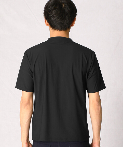 COMME CA MEN(コムサメン)の「ドレスネック ナイロンT(Tシャツ/カットソー・メンズ・ブラック/チャコールグレー/ライトグレー・M/L)」の9枚目の写真