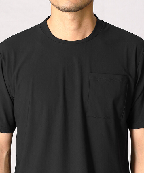 COMME CA MEN(コムサメン)の「ドレスネック ナイロンT(Tシャツ/カットソー・メンズ・ブラック/チャコールグレー/ライトグレー・M/L)」の10枚目の写真