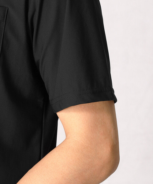 COMME CA MEN(コムサメン)の「ドレスネック ナイロンT(Tシャツ/カットソー・メンズ・ブラック/チャコールグレー/ライトグレー・M/L)」の12枚目の写真