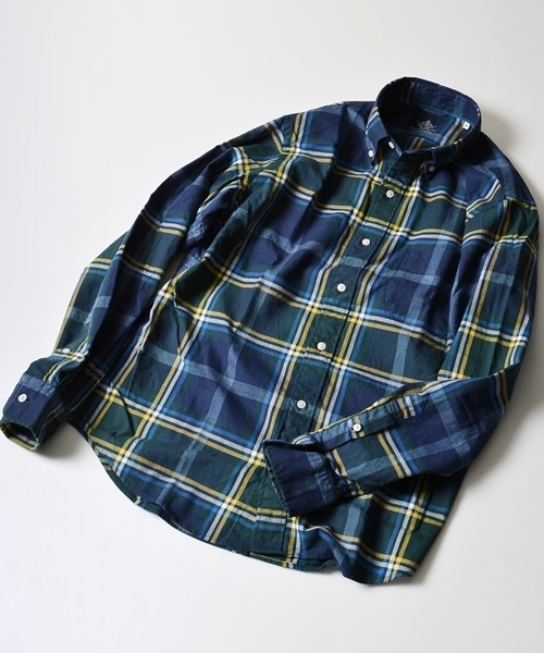 SHIPS(シップス)の「SC: "AIRY" オックスフォード チェック ボタンダウン シャツ(シャツ/ブラウス・メンズ・グレー/ネイビー・MEDIUM/X-LARGE/SMALL/LARGE)」の2枚目の写真