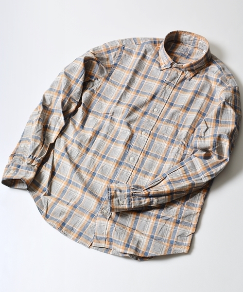 SHIPS(シップス)の「SC: "AIRY" オックスフォード チェック ボタンダウン シャツ(シャツ/ブラウス・メンズ・グレー/ネイビー・MEDIUM/X-LARGE/SMALL/LARGE)」の1枚目の写真