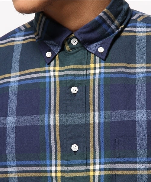 SHIPS(シップス)の「SC: "AIRY" オックスフォード チェック ボタンダウン シャツ(シャツ/ブラウス・メンズ・グレー/ネイビー・MEDIUM/X-LARGE/SMALL/LARGE)」の8枚目の写真