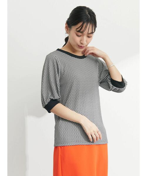 Sugar spoon（シュガースプーン）の「・SUGAR SPOON ギンガムパフTシャツ（Tシャツ/カットソー・レディース・ブラック/ピンク/イエロー・FREE）」の13枚目の写真