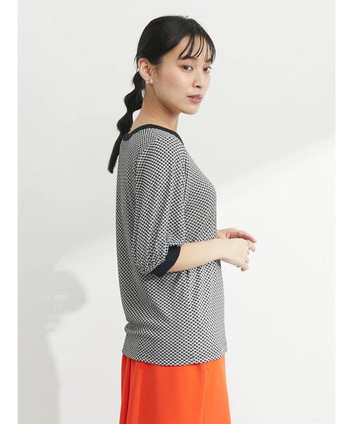 Sugar spoon（シュガースプーン）の「・SUGAR SPOON ギンガムパフTシャツ（Tシャツ/カットソー・レディース・ブラック/ピンク/イエロー・FREE）」の4枚目の写真