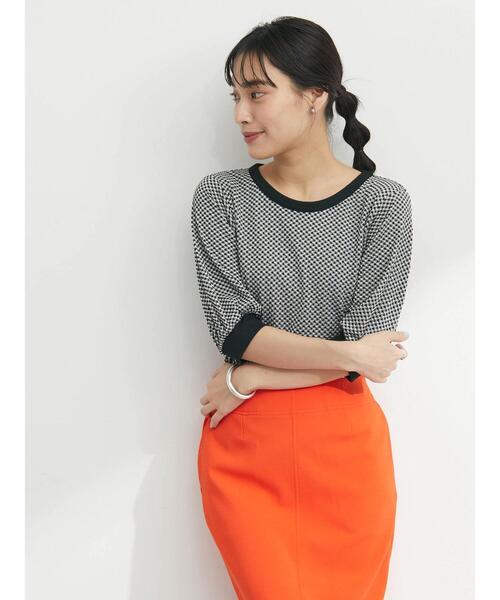 Sugar spoon（シュガースプーン）の「・SUGAR SPOON ギンガムパフTシャツ（Tシャツ/カットソー・レディース・ブラック/ピンク/イエロー・FREE）」の14枚目の写真