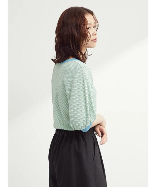 Sugar spoon（シュガースプーン）の「・SUGAR SPOON ギンガムパフTシャツ（Tシャツ/カットソー・レディース・ブラック/ピンク/イエロー・FREE）」の21枚目の写真