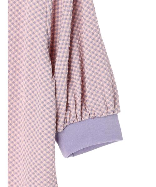 Sugar spoon（シュガースプーン）の「・SUGAR SPOON ギンガムパフTシャツ（Tシャツ/カットソー・レディース・ブラック/ピンク/イエロー・FREE）」の12枚目の写真